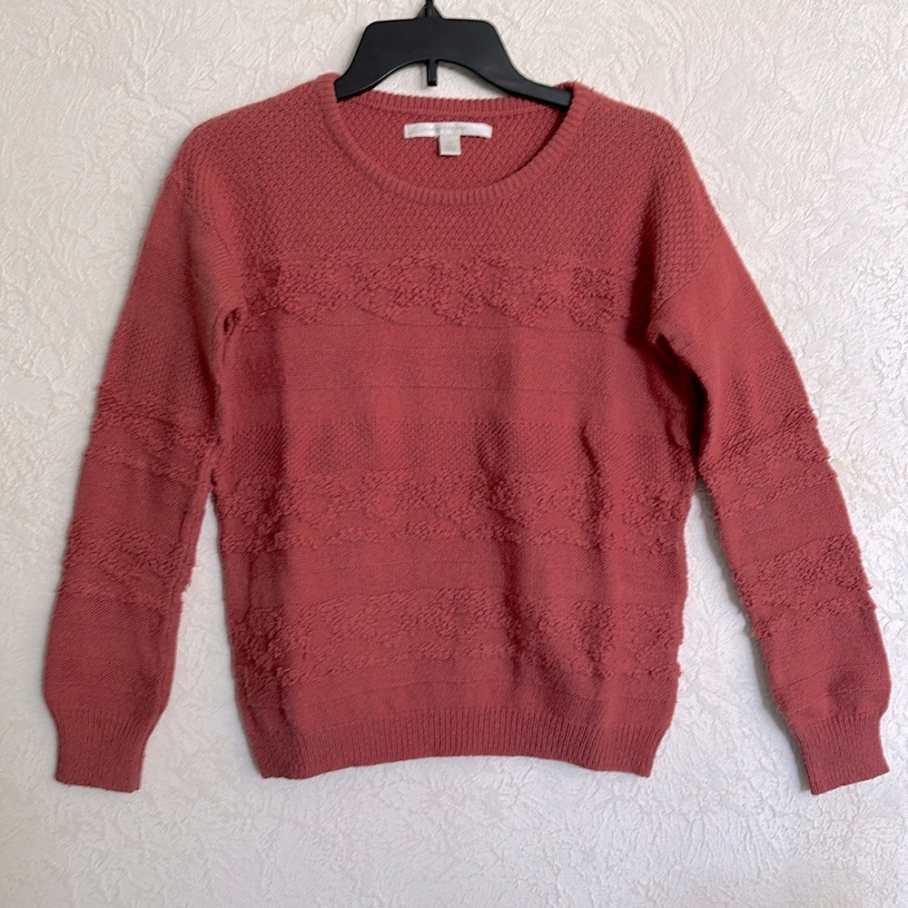 Lauren Conrad cinnamon textured sweater